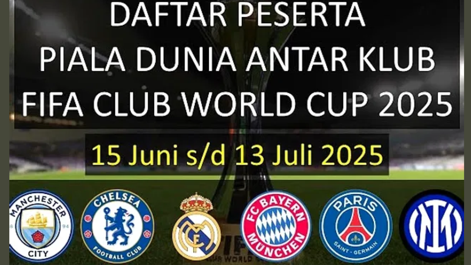 Piala Dunia Antarklub 2025: Format Baru dan Jadwal Penting